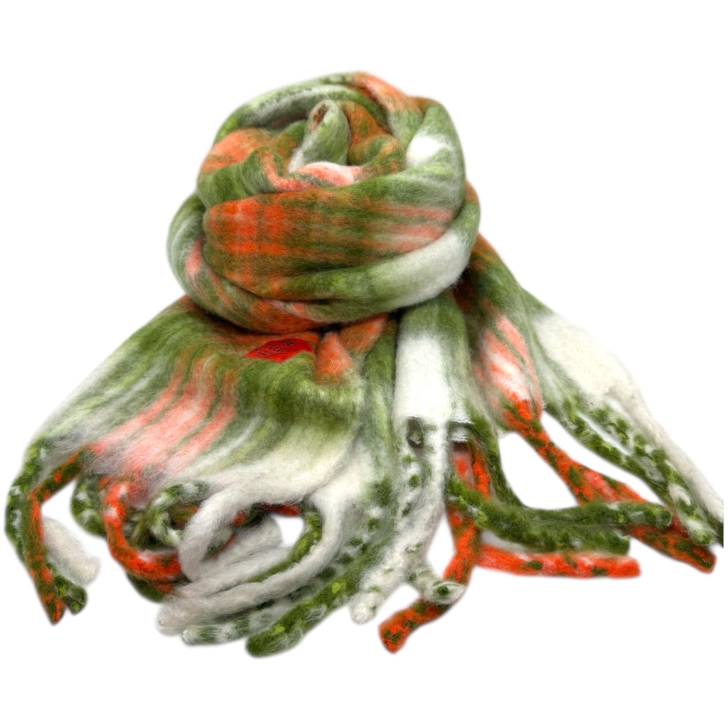 erfurt luxury Tartan check Scarves 29 Peach