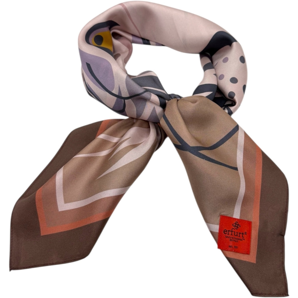 erfurt luxury Tiger head Scarves 85 Brownie
