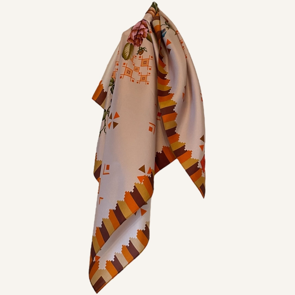 erfurt luxury Trendy Chic Silk Scarves 30 Primrose Rose