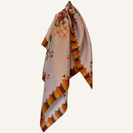 erfurt luxury Trendy Chic Silk Scarves 30 Primrose Rose