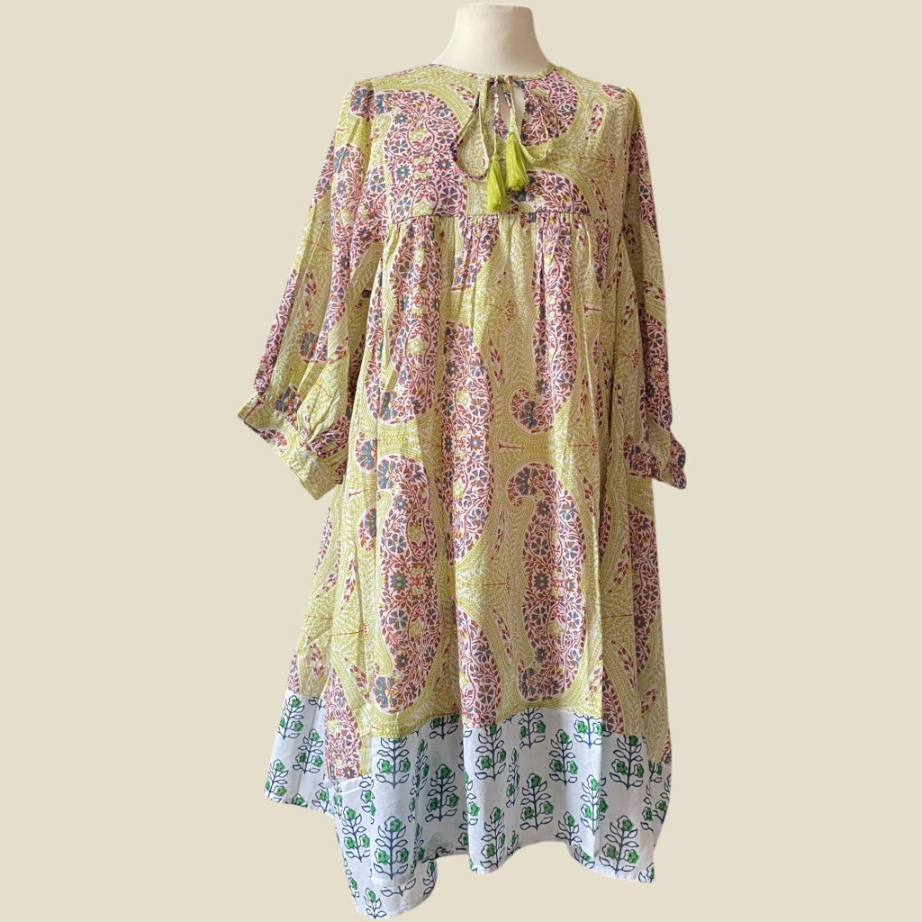 erfurt luxury Wide dress short Dresses 24 Musted Lime