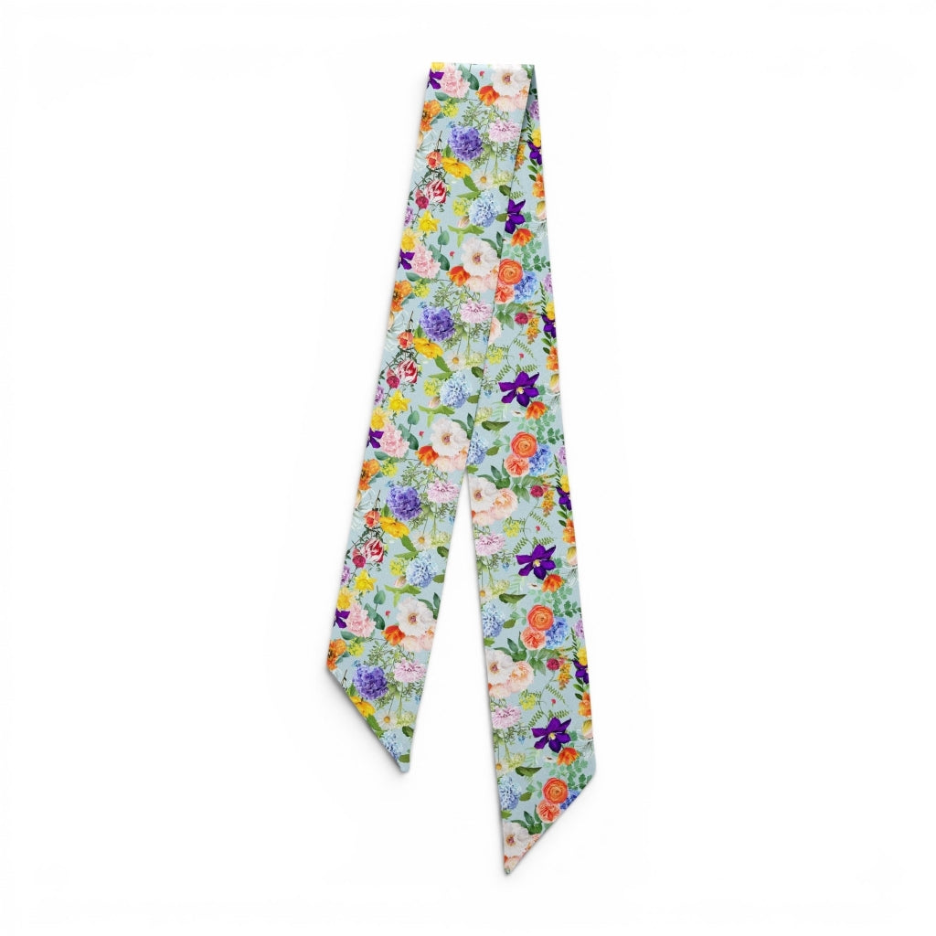 erfurt luxury colorful floral print Small scarves 37 Raspberry Pink