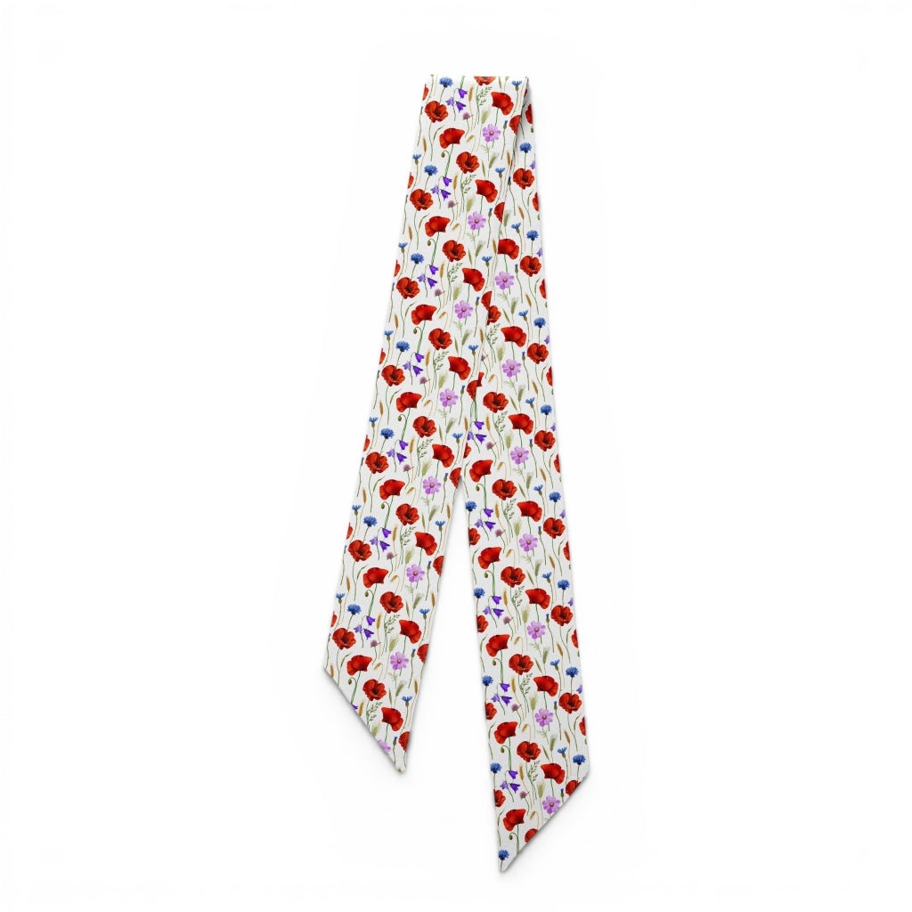 erfurt luxury delicate floral print. Small scarves 35 Red