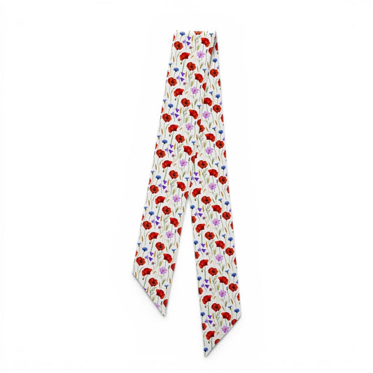 erfurt luxury delicate floral print. Small scarves 35 Red