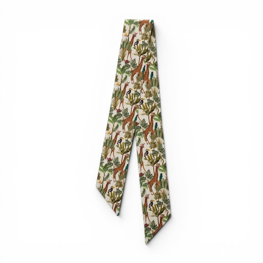 erfurt luxury excotic trees and animal Small scarves 47 Olive