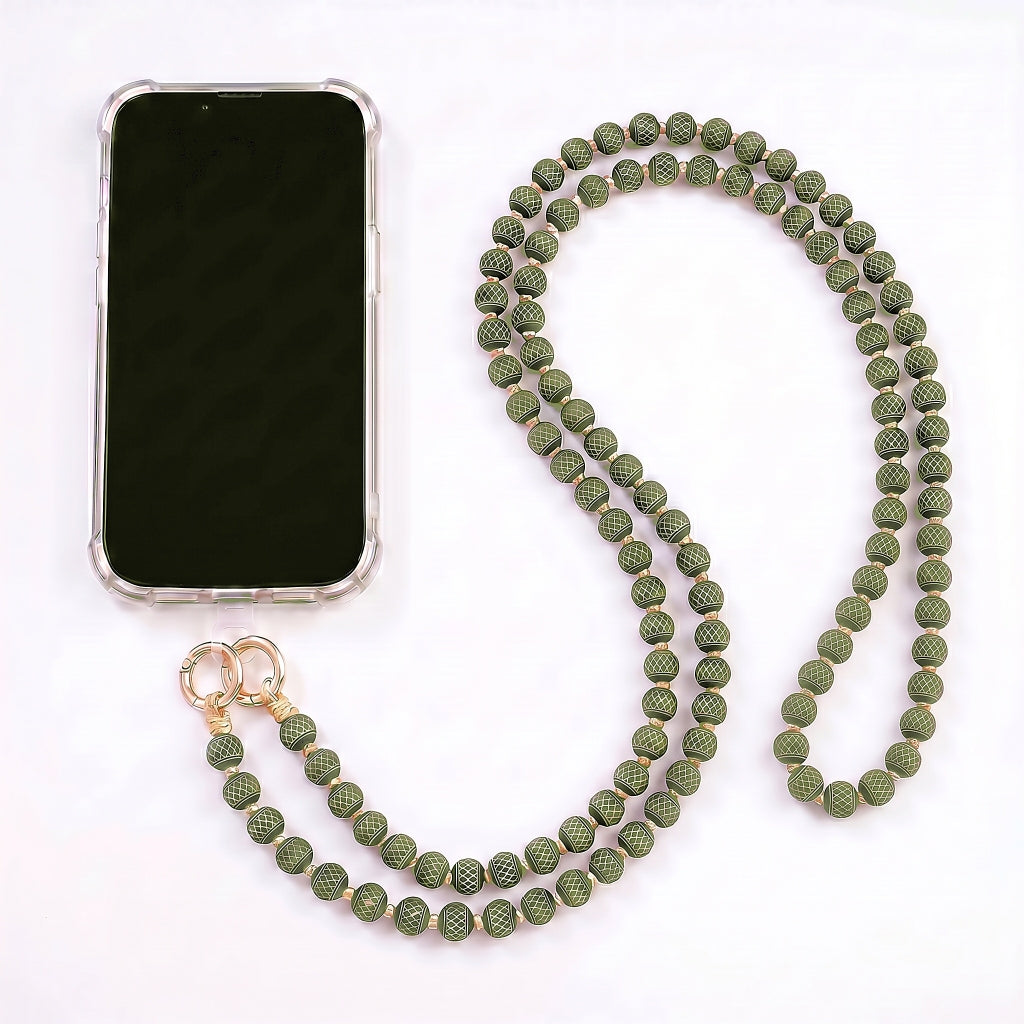 erfurt luxury wooden crossbody Phone Straps 47 Olive